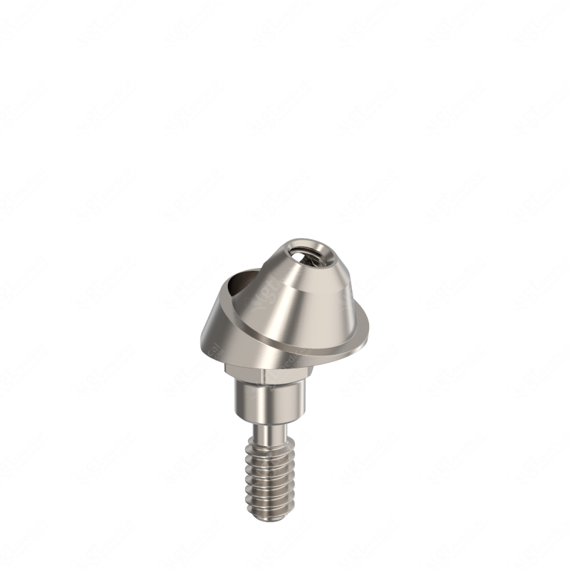 MU Angled Transepithelial with screw, G2.0mm, A17° compatible with Biomet 3i® Certain® P4.1 G15225 – GT-Medical S.L., Abutments