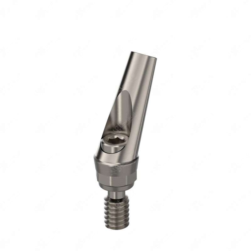 Angled Abutment with Screw, A25° compatible with Straumann® Tissue Level RN® D25001 – GT-Medical S.L., Abutments
