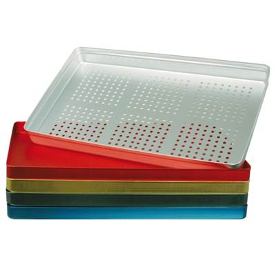 Orbis Tablett Aluminium silber 28x18