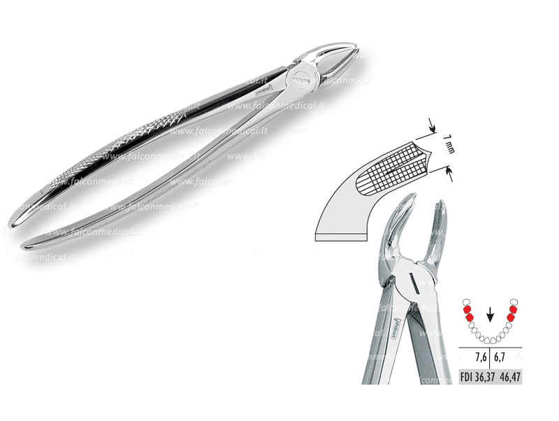 Davier Molaire Inférieure Modèle 21 – JH Hammastuote Oy, Extraction Forceps