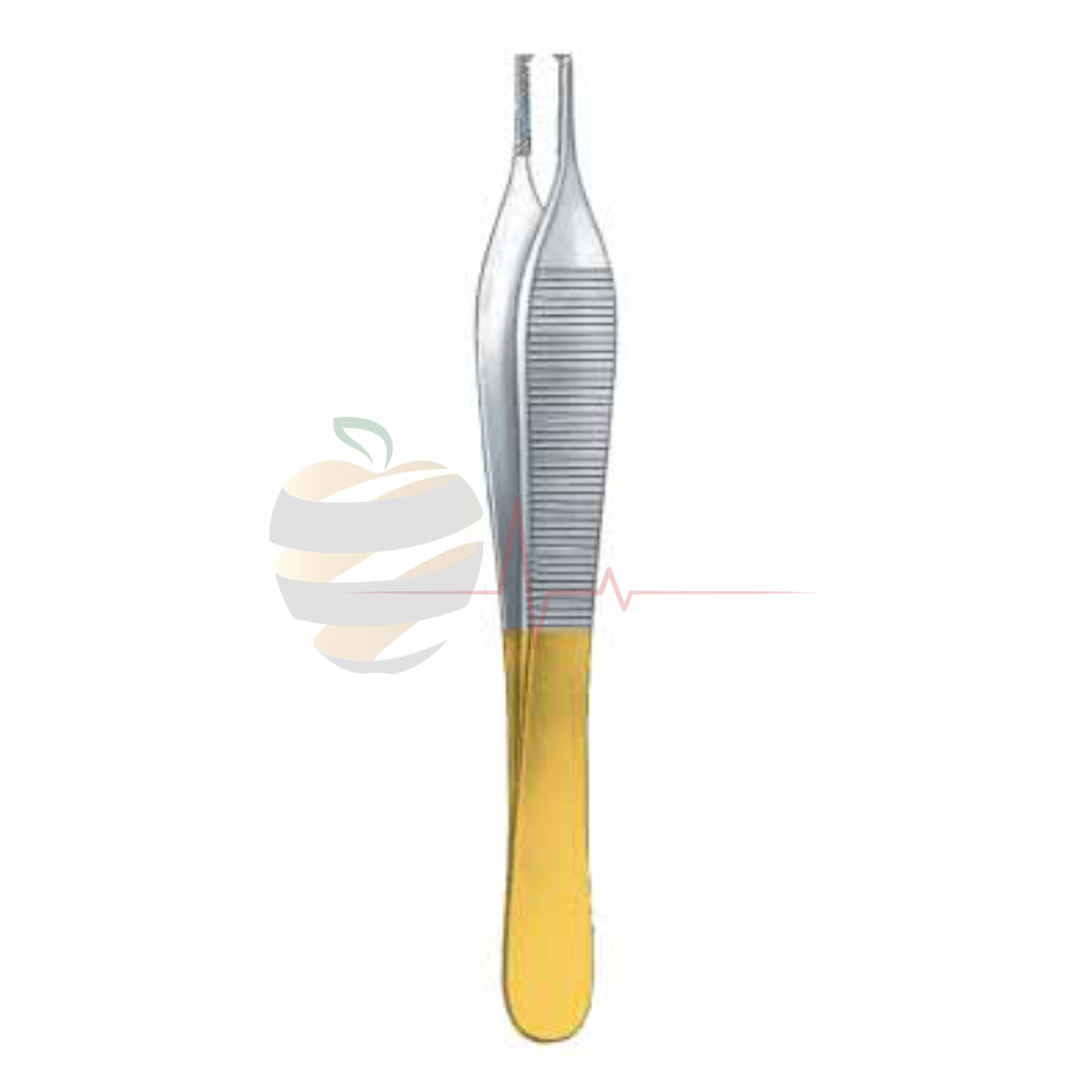 TC Brown Adson Tweezer (12cm, Gold-Plated End) – Hospimed Mfg, Pinzetten