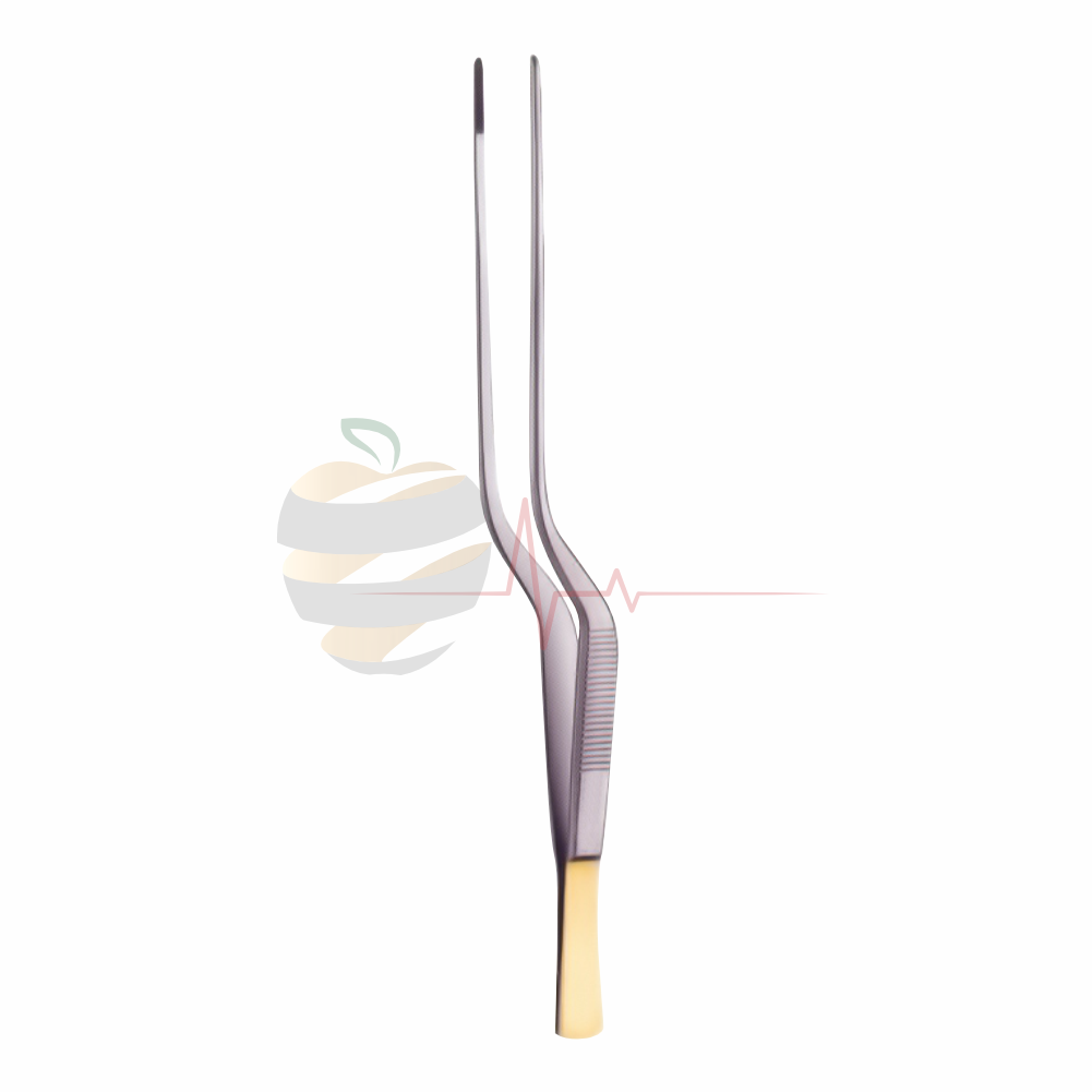 Cushing Bayonet Tweezer – Gold Plated End – Hospimed Mfg, Tweezers
