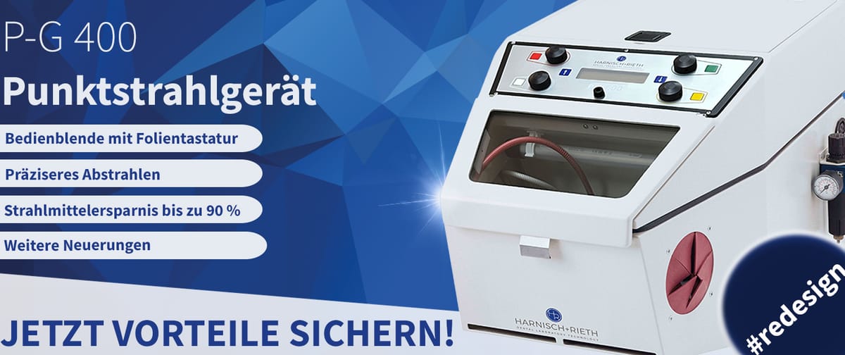 Redesign P-G 400 – Harnisch + Rieth, Sandstrahlgeräte