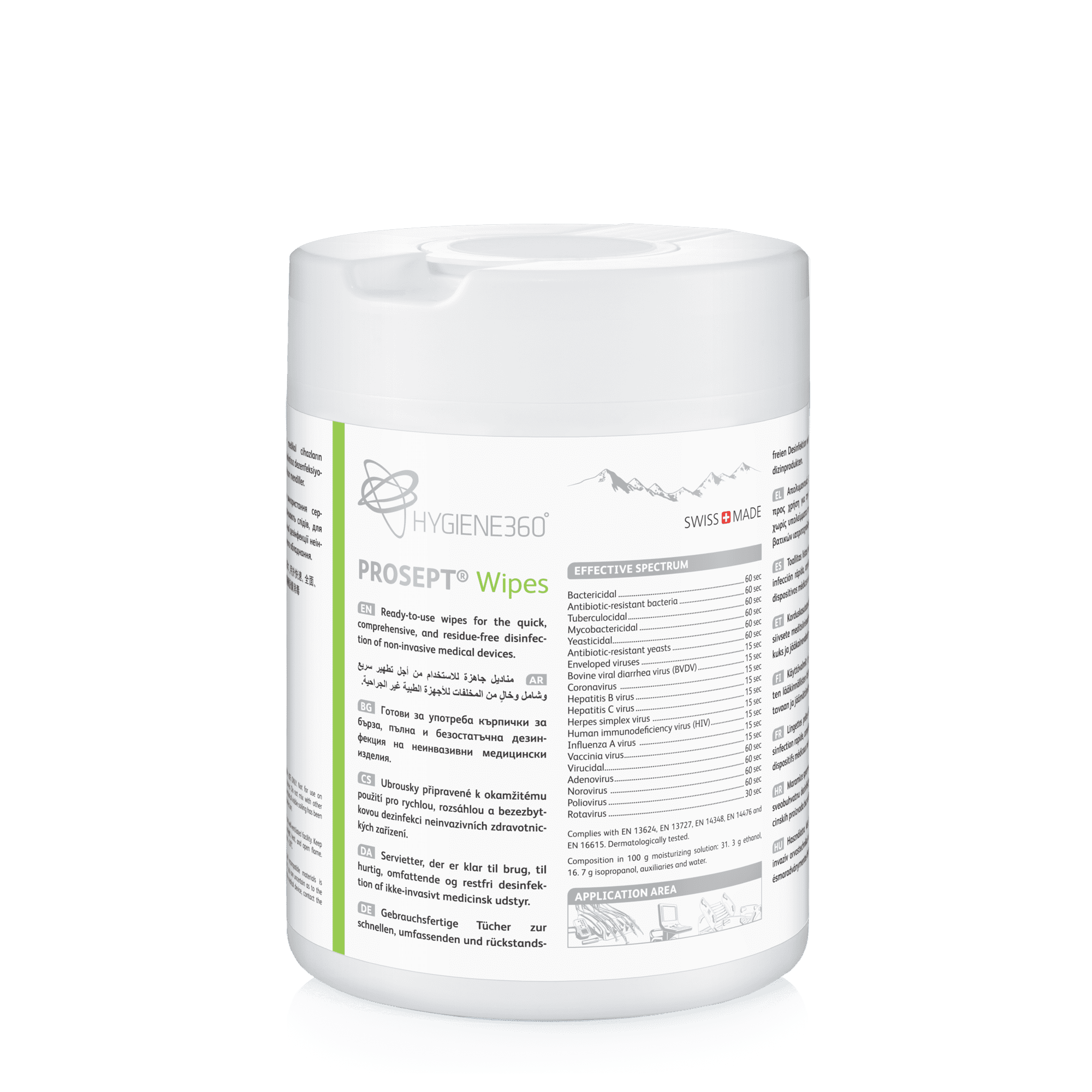 PROSEPT® Wipes Tub T3 – Hygiene360 AG, Disinfectant Wipes