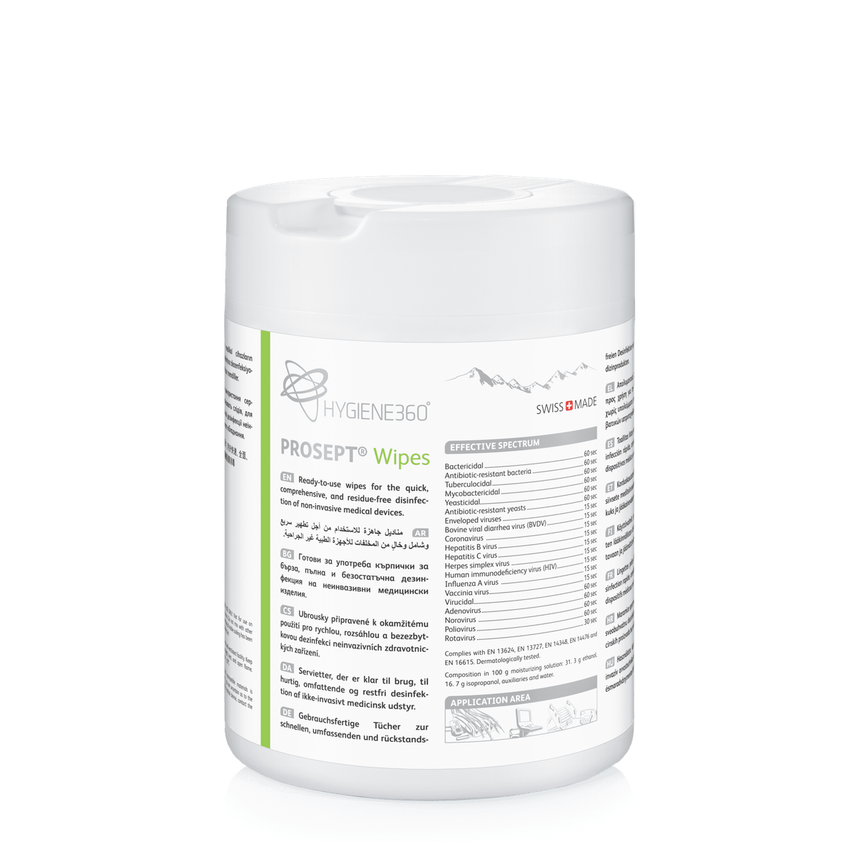 PROSEPT® Wipes Tub T3 – Hygiene360 AG, Desinfektion