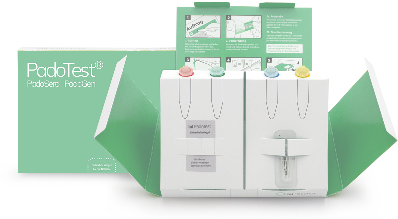 PadoTest® 4er-Probenahme-Set – Institut für angewandte Immunologie IAI AG, Periodontal Diagnostics