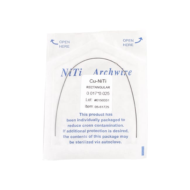 Cu-NiTi Arch Wires – Sino Ortho Limited, Wires and Archwires