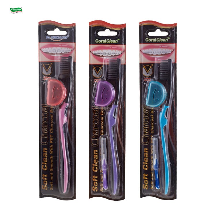 Wholesale Popular Tooth Brushes Toothbrush Orthodontic Charcoal Bristle Home Used – Coral Healthcare Products Manufacturer Co., Ltd., Zahnbürsten