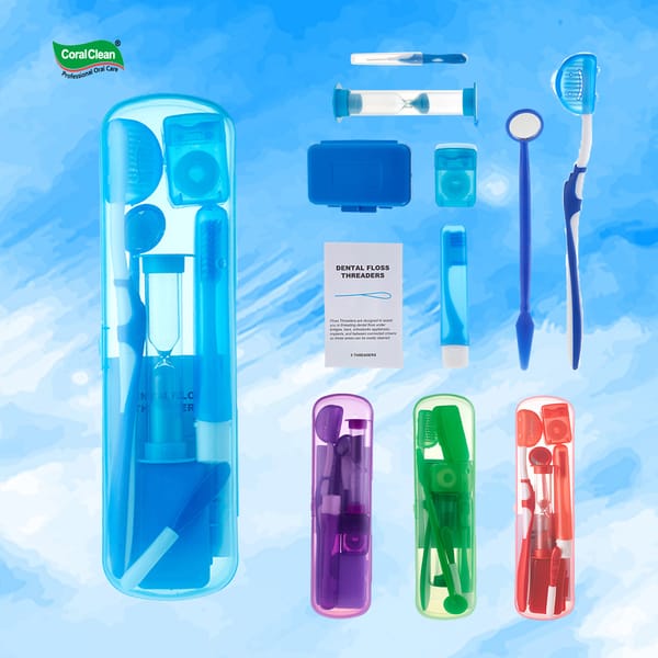 Oral Care Appliances Orthodontic Clean Kit Complete Dental Kit Ortho Care Kit 8 in 1 Set