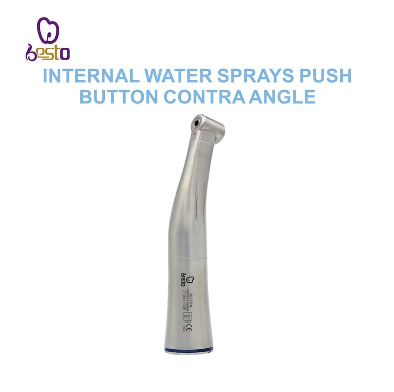 Dental Handpiece Internal Water Sprays Push Button Contra Angle – BESTDENT FOSHAN MEDICAL EQUIPMENT CO.,LTD, Übertragungsinstrumente