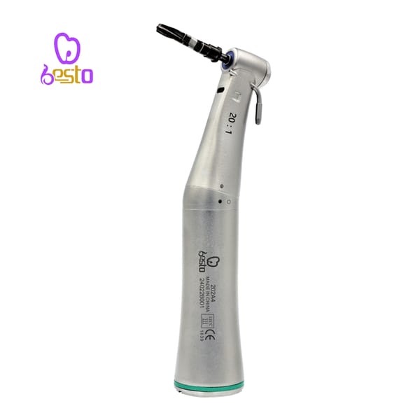 Low Speed Fiber Optic 20:1 Implant Contra Angle Dental Air Turbine Handpiece