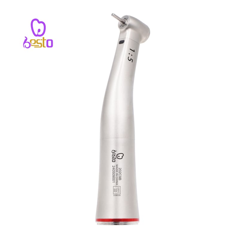 1:5 Increasing Fiber Optic Contra Angle Red Ring Dental Handpiece – BESTDENT FOSHAN MEDICAL EQUIPMENT CO.,LTD, Übertragungsinstrumente