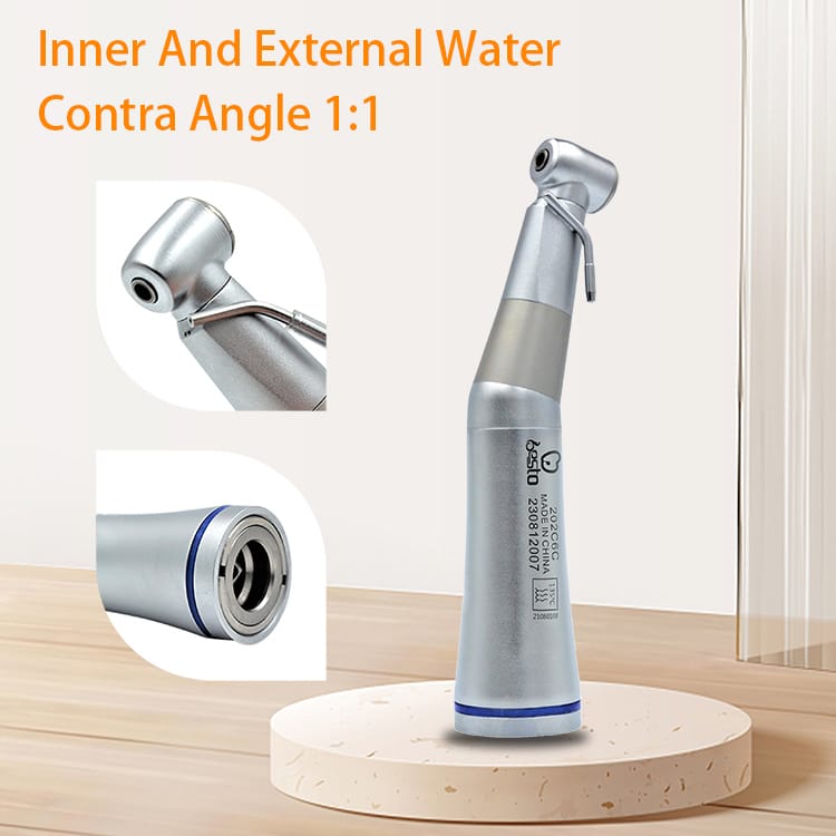 Dental Double Channel Water Sprays Push Button Contra Angle – BESTDENT FOSHAN MEDICAL EQUIPMENT CO.,LTD, Handpieces and Contra-Angles