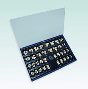 ST-BE108 Backenzahnsortiment mit 108 Stripkronen – Frasaco, Temporary Crowns