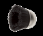 Miniature Cup Brush Straight Cut, white goat hair
