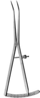 Compas Castroviejo, courbe (17,5 cm) – Hu-Friedy Mfg., Bone Rongeurs & Chisels