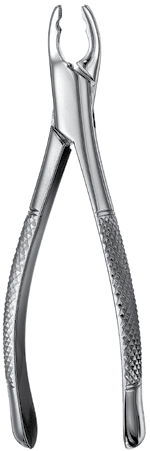 150XAS Kinder-Zange mit geteiltem Maul, Gezähnt, Oberkiefer Milchgebiss Universal – Hu-Friedy Mfg., Extraction Forceps