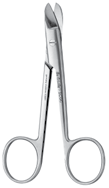 Crown & Gold Scissors, Curved, 12cm