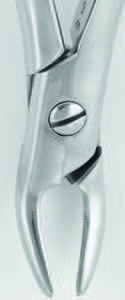 Extraktionszange English Pattern Fig. 51A Oberkiefer Frontzahnwurzeln schmal – Otto Leibinger, Extraction Forceps