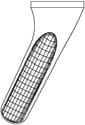 Davier d'extraction modèle anglais Fig. 76 racines supérieures