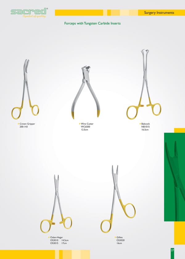 Olsen-Hegar Needle Holder/Scissors TC 14.5cm