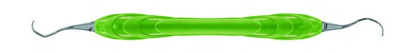 Langer L 3/4 Ti Curette, ERGO, Yellow-Green