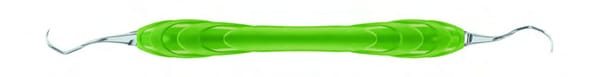 Langer L 3/4 LF Curette, Delicate, ERGO, Yellow-Green