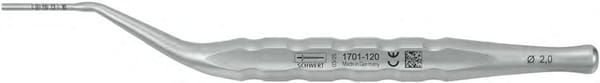 Osteotome, concave, angulated, 2.0 mm