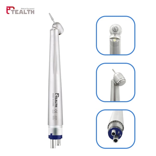 Tealth CK45L 45° Degree Turbine LED Light E-generator High Speed handpiece