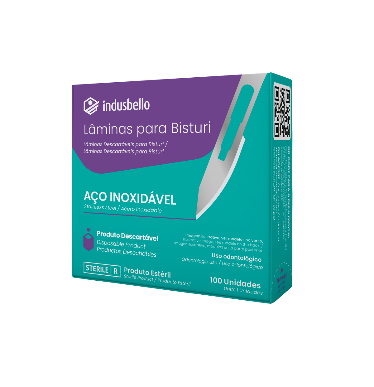 Lâmina para Bisturi em Aço Inoxidável para cabo n° 3 – Indusbello, Scalpels and Accessories