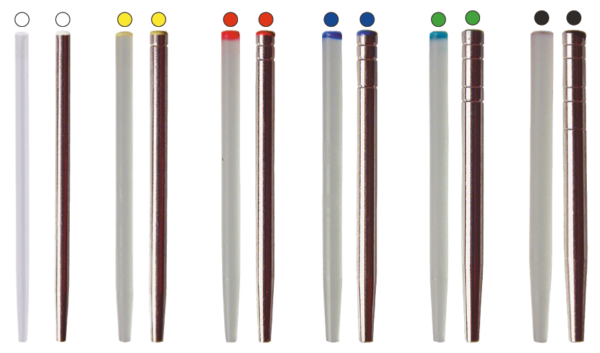 Dentoclic Postes cónicos acero inoxidable L23,25mm ø 1,8mm – ITENA Clinical, Stiftsysteme