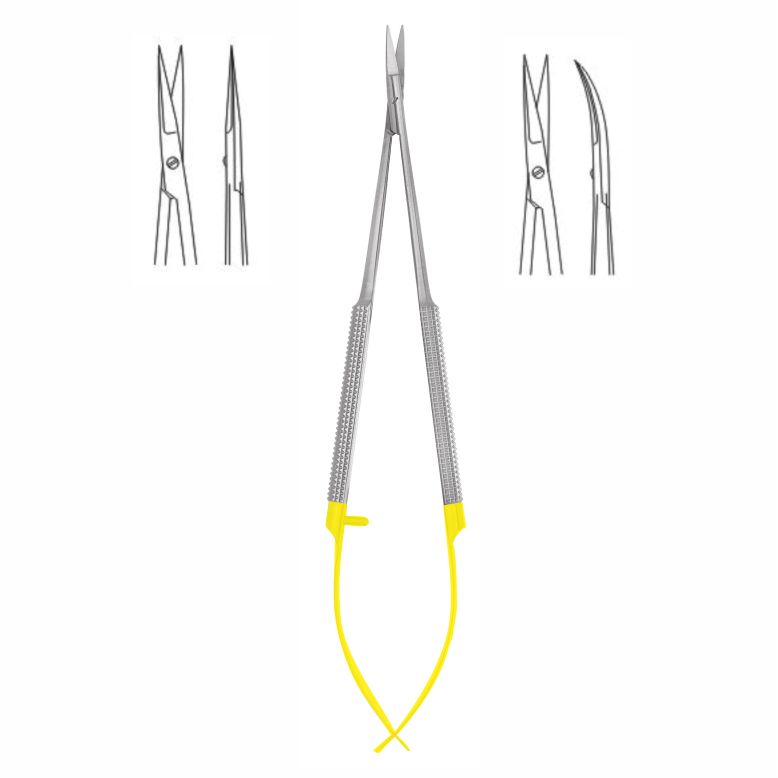 Noyes Schere TC – J+K Chirurgische Instrumente GmbH, Scissors & Needle Holders