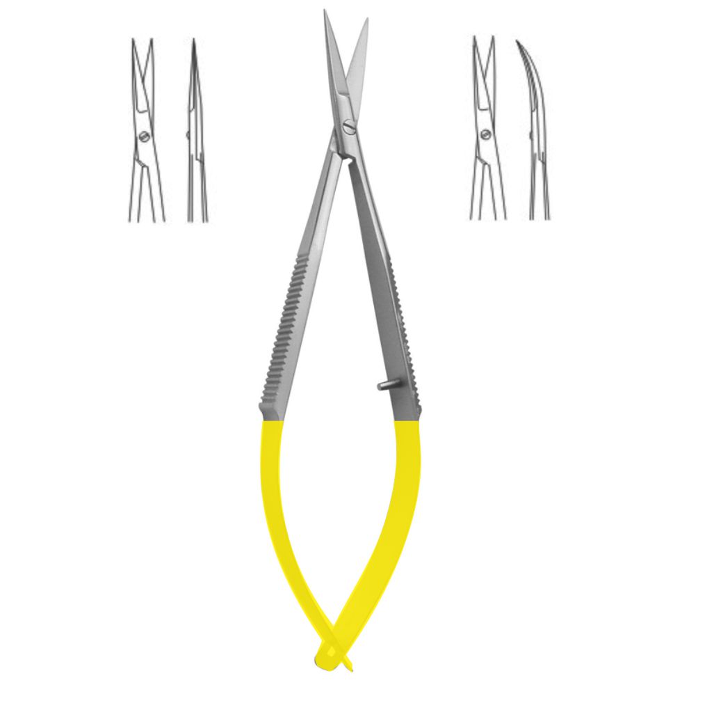 Noyes Schere TC – J+K Chirurgische Instrumente GmbH, Scissors & Needle Holders