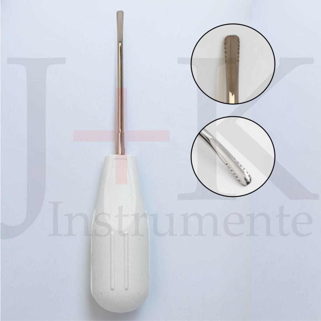 Luxator (Curved with Serration) – J+K Chirurgische Instrumente GmbH, Root Elevators