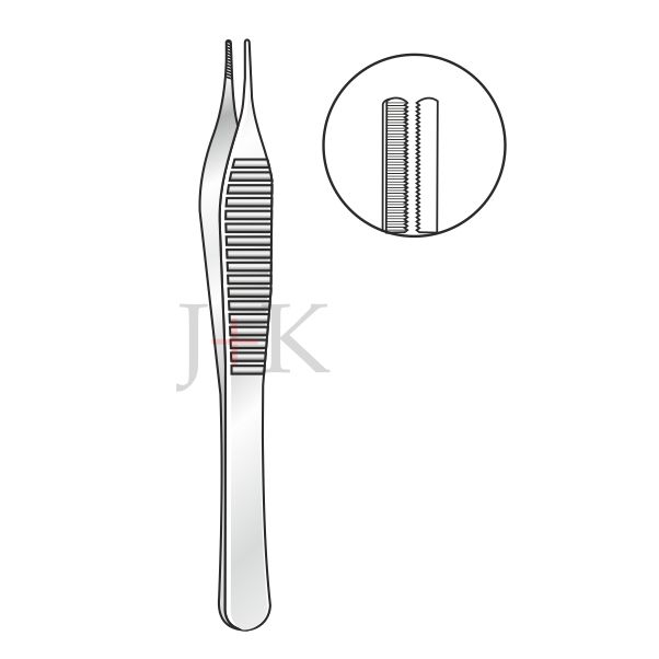 Micro Adson 12cm – J+K Chirurgische Instrumente GmbH, Tweezers & Forceps