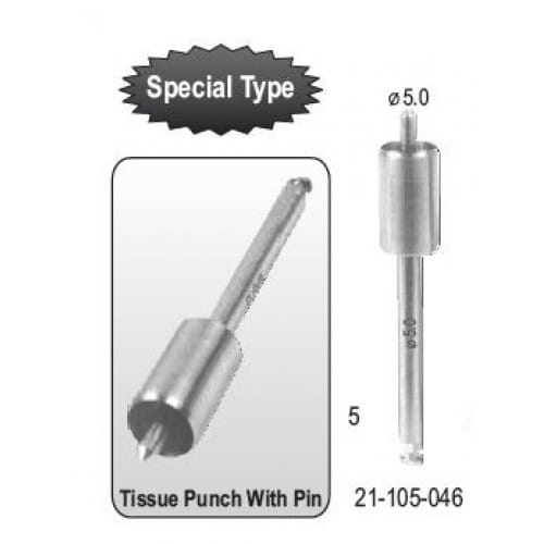 Gewebestanzen mit Pin