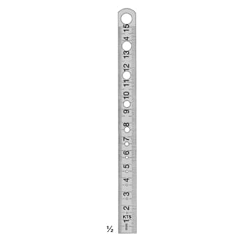 Graduated Metal Ruler