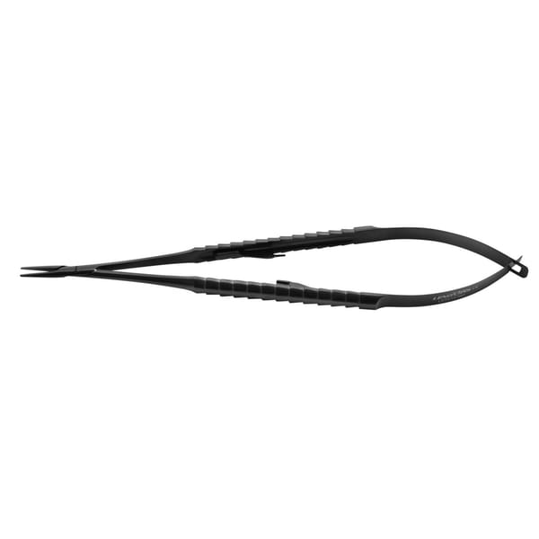 Castro-Viejo Micro Needle Holder TC 18cm STR Locking Ergo Handle Black,