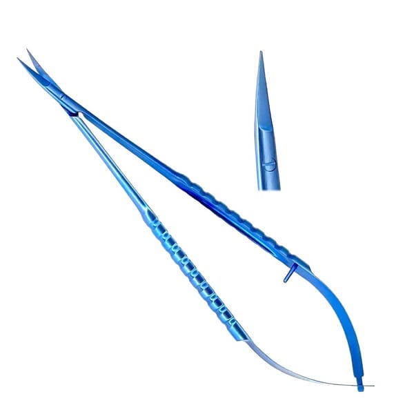 Micro Scissors Castroviejo 17cm Curved Titanium