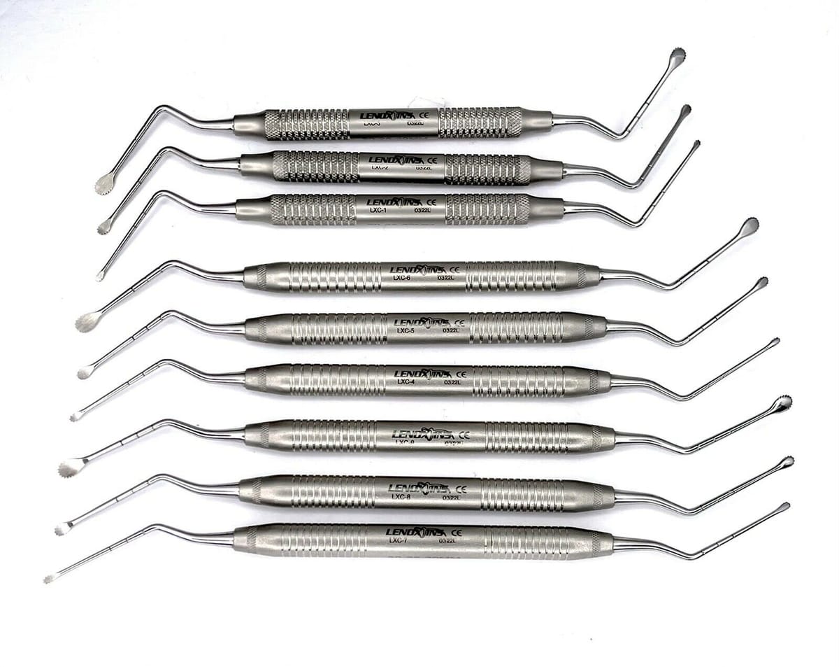 New Lucas X Bone Curettes Set of 9 Micro Serrated – LENOX INS - Lensur Instruments Ltd., Surgical Instruments