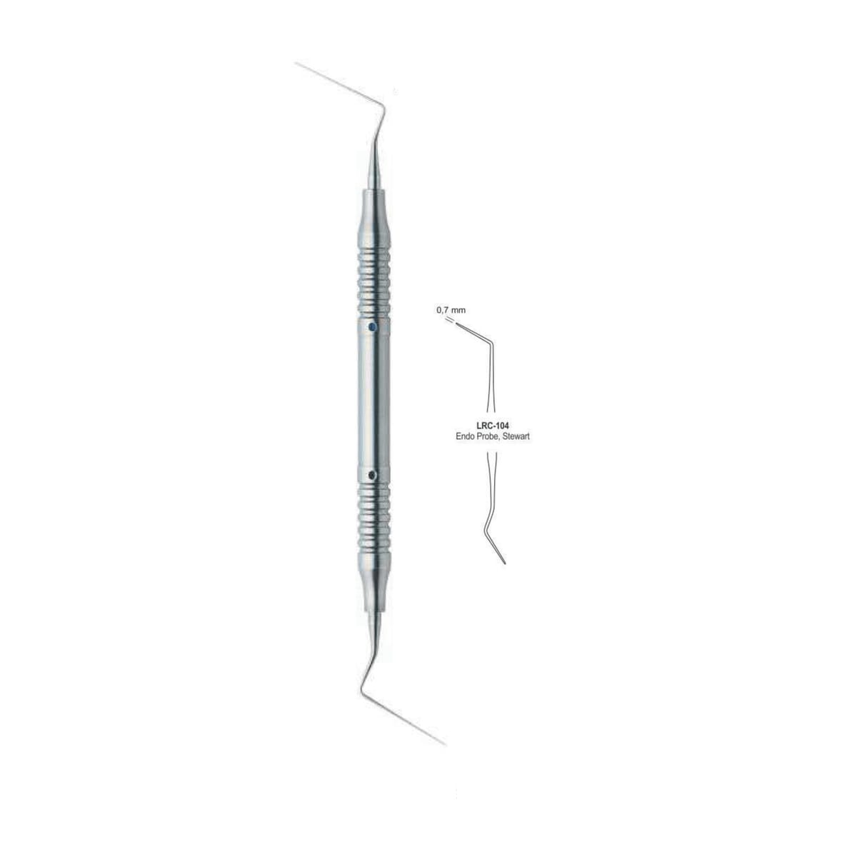 Root Canal Double Ended Endo Probe Stewart 0.7MM – LENOX INS - Lensur Instruments Ltd., Accessories for Root Canal Treatment