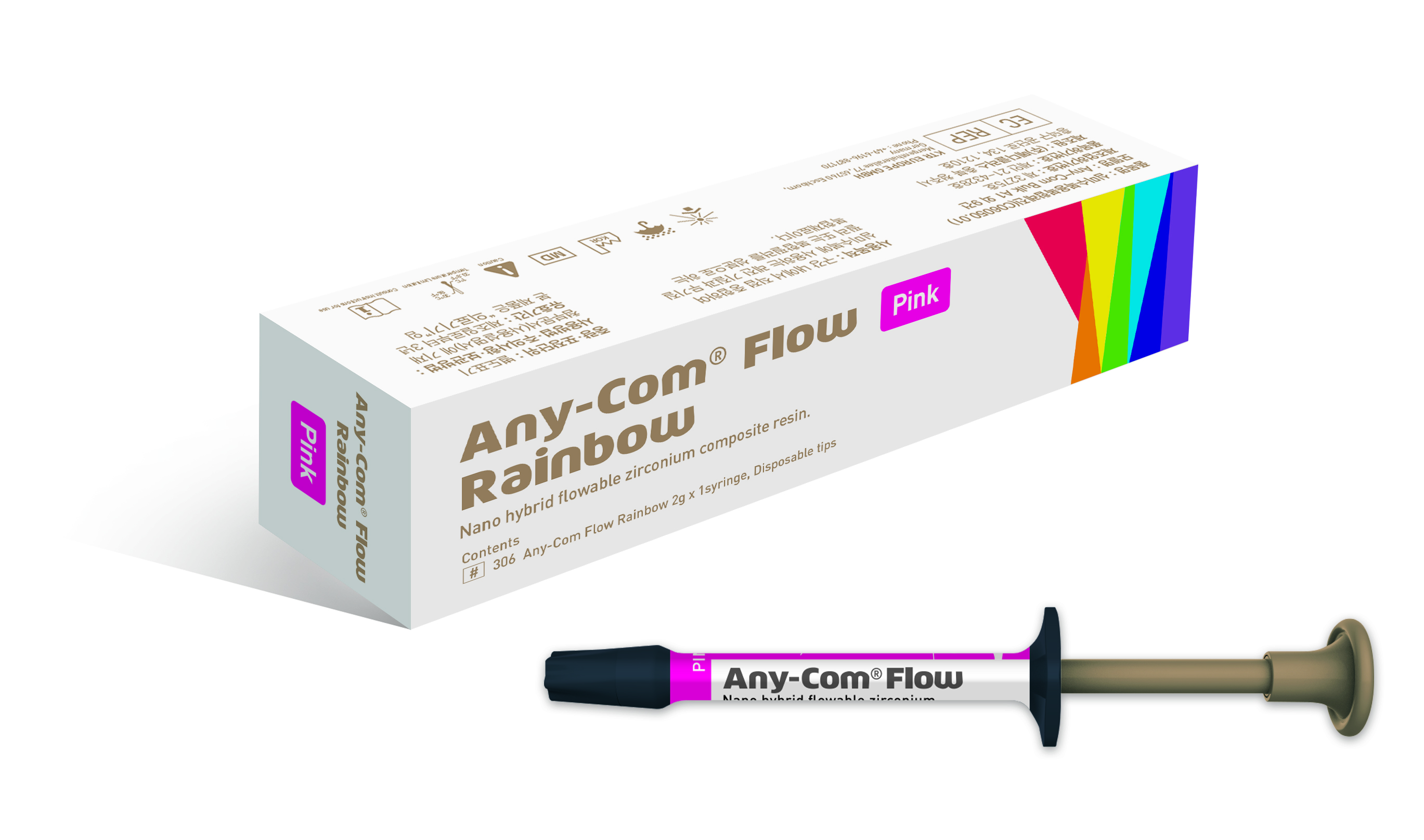 Any-Com® Flow Rainbow – MEDICLUS Co., Ltd., Dental Composites