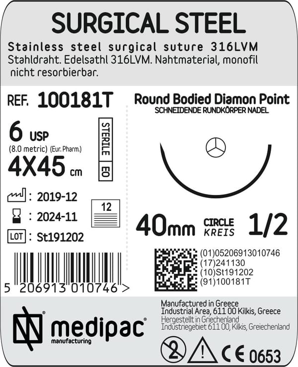 Surgical Steel 100181T