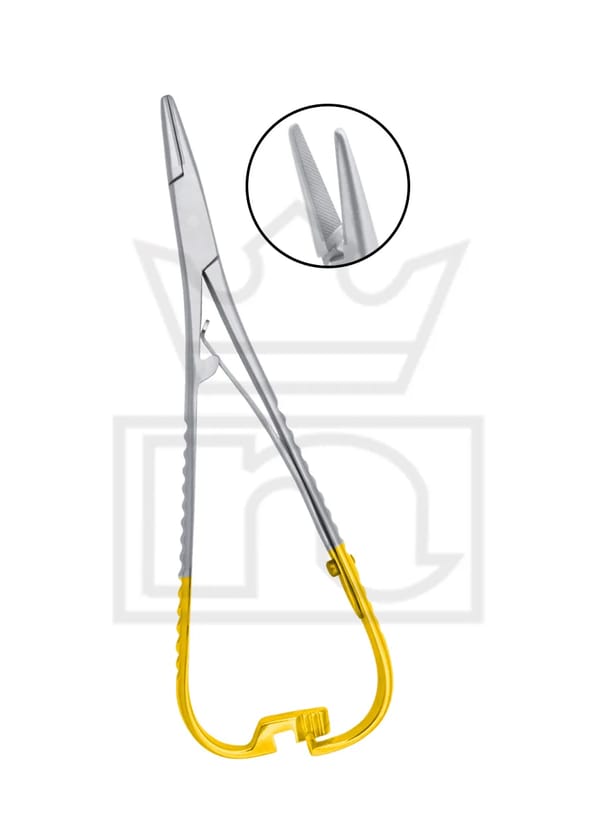 Mathieu Nedle holder 14cm Offset ratchets, with T/C tips 115-0553
