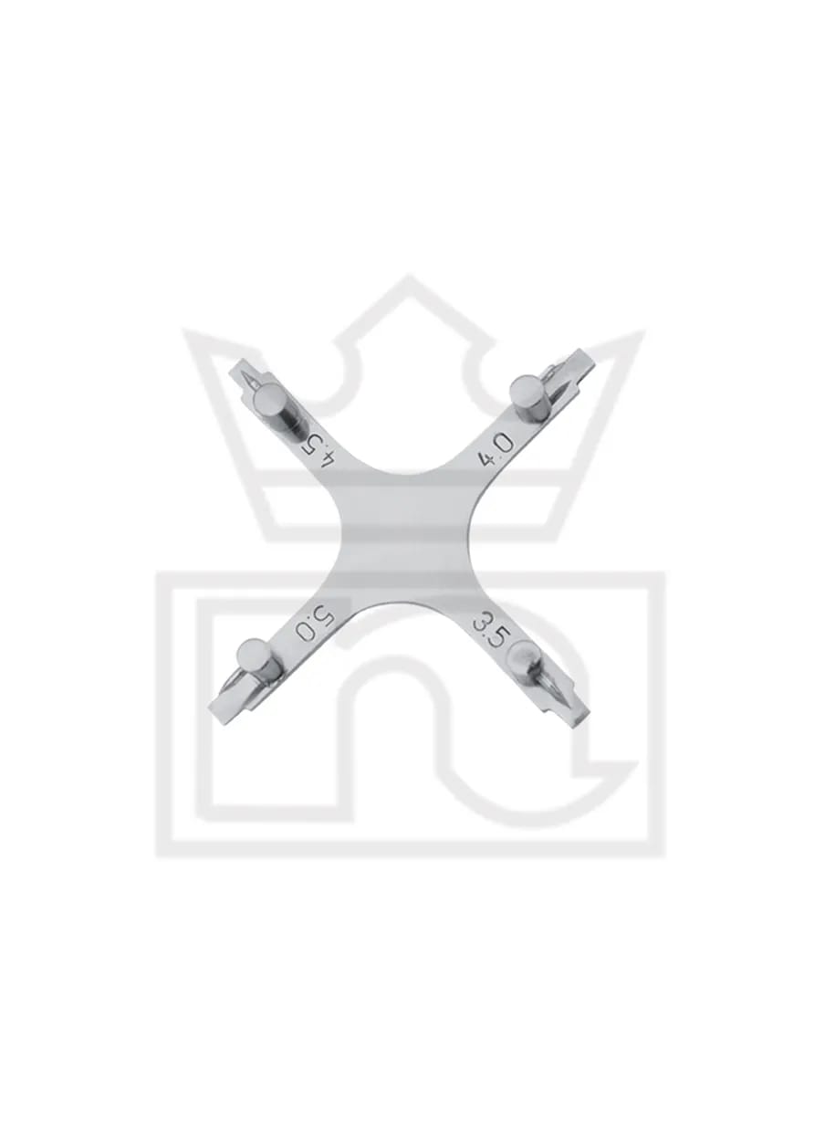 Bone Bracket Position Gauge Star Type, improved Model and Design 115-0670N – Nadir & Co, Measuring Instruments