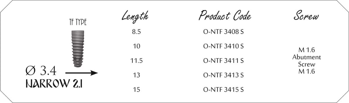 Implant Nta Spure – NTA IMPLANT TICARET VE SAN.LTD.STI., Implantology