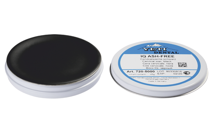 IQ Cervikalwachs schwarz in Dose – Yeti Dentalprodukte, Waxes