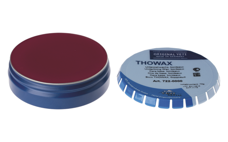 THOWAX UNTERZIEHWACHS, bordeaux – Yeti Dentalprodukte, Waxes