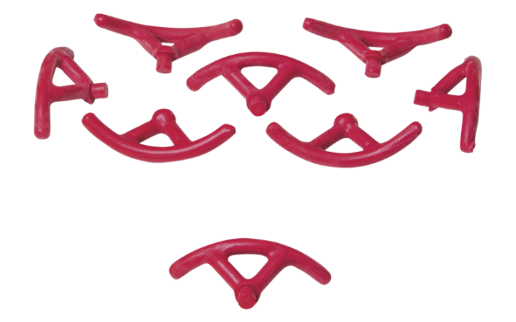 IQ TRIANGEL Gussbalken rot, extrahart, Ø 5,0 mm – gebdi DENTAL-PRODUCTS, Wachse