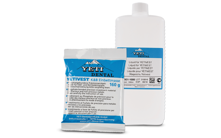 YETIVEST Set – Yeti Dentalprodukte, Keramikmassen